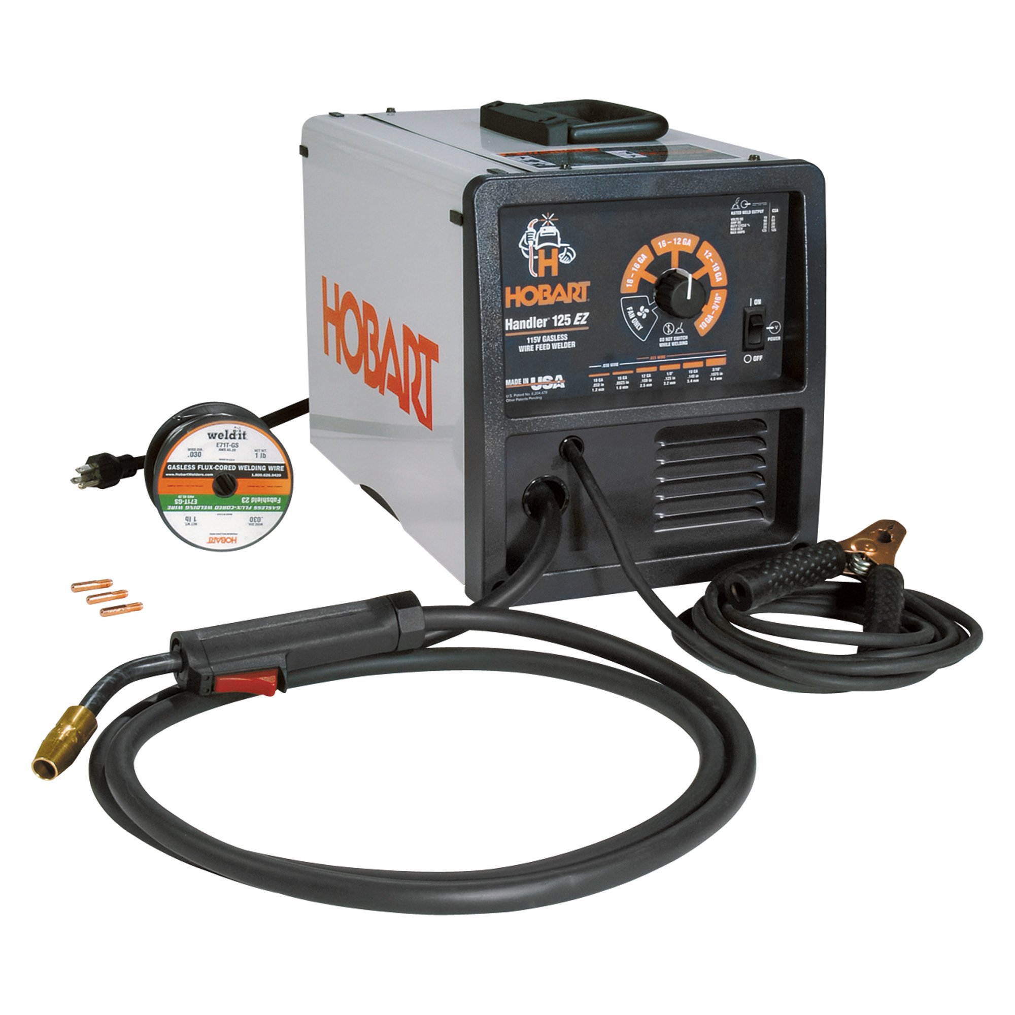 Please see replacement item# 51525. Hobart Handler 125EZ Flux-Core Welder — 115V, 125 Amp, Model# 500521